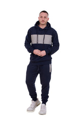 Mens Tracksuit Set Hoodie Joggers Fleece Gym Casual Sportswear Set