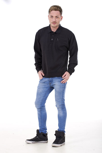 Fleece Lined Zip Up Sweatshirt Mens