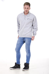 Fleece Lined Zip Up Sweatshirt Mens