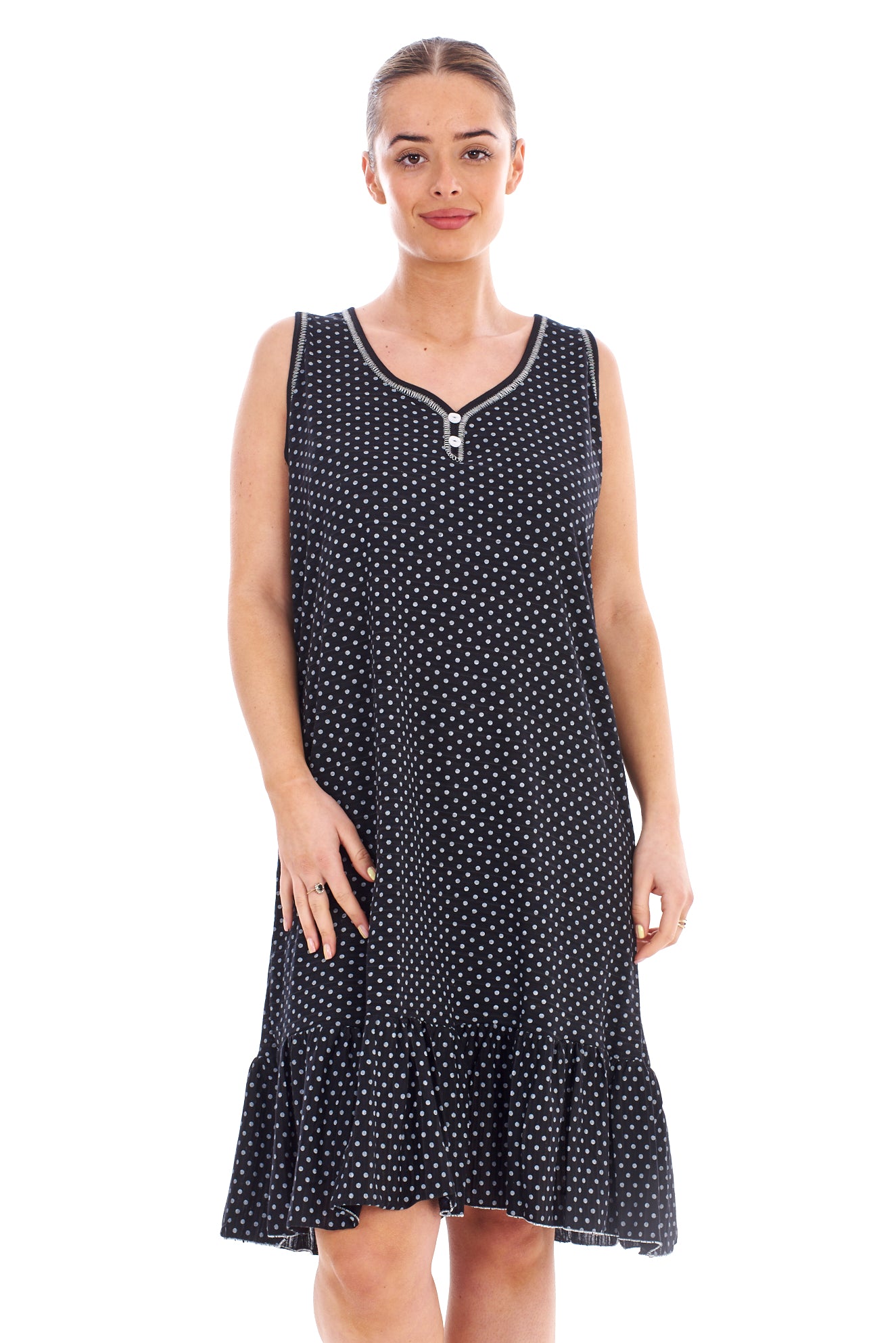 Nighty Dress with Ruffle Skirting