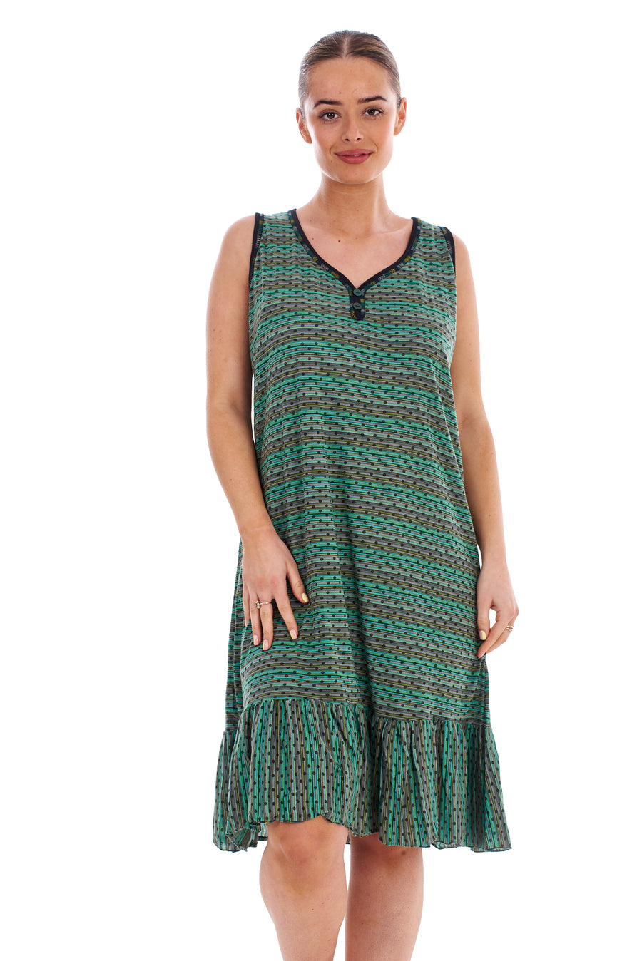 Nighty Dress with Ruffle Skirting