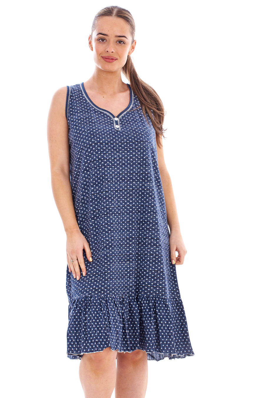 Nighty Dress with Ruffle Skirting