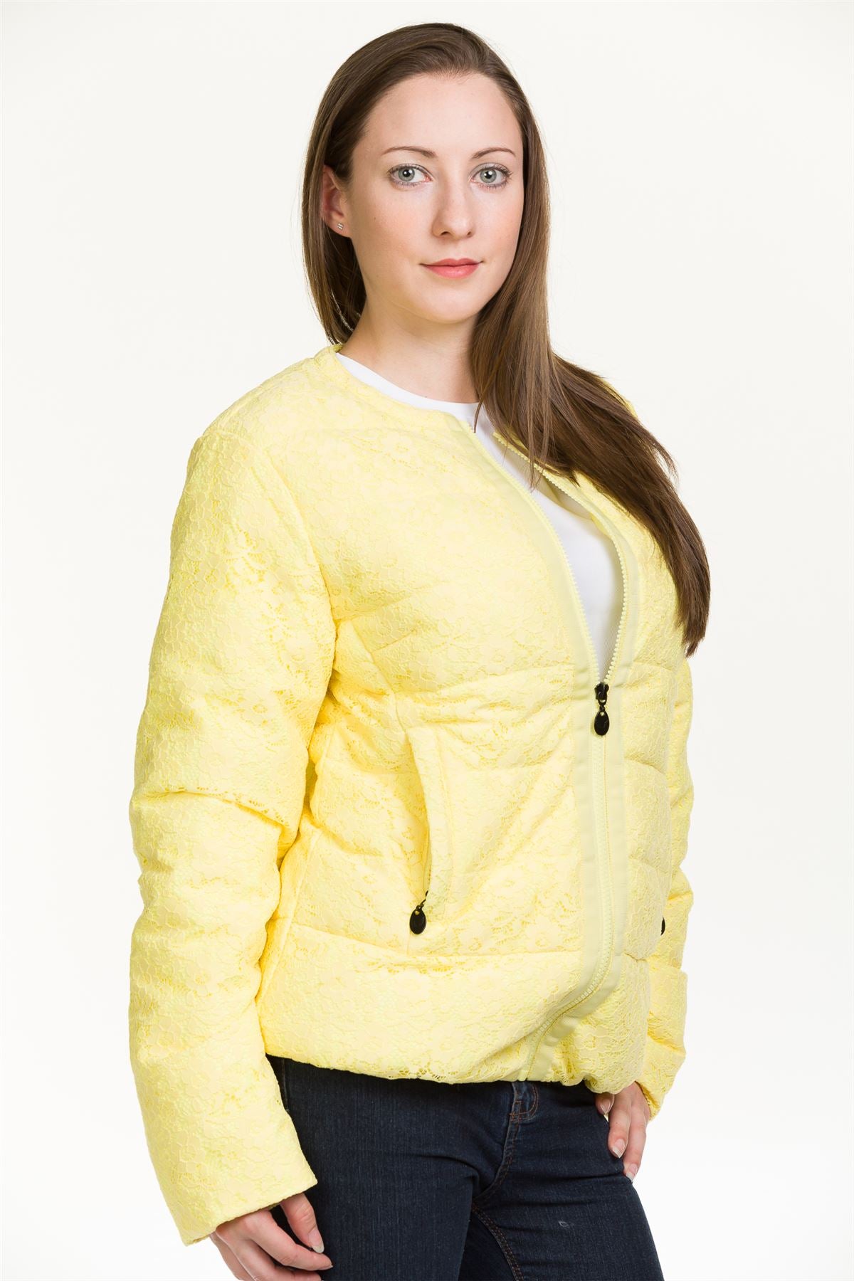 Padded Down Jacket Womens Quilted Zip
