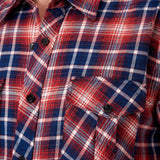 Men’s Check Shirt Short Sleeve Cotton Button Up Plaid Casual Work Shirt M-5XL