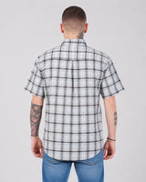 Men’s Check Shirt Short Sleeve Cotton Button Up Plaid Casual Work Shirt M-5XL