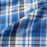Men’s Check Shirt Short Sleeve Cotton Button Up Plaid Casual Work Shirt M-5XL