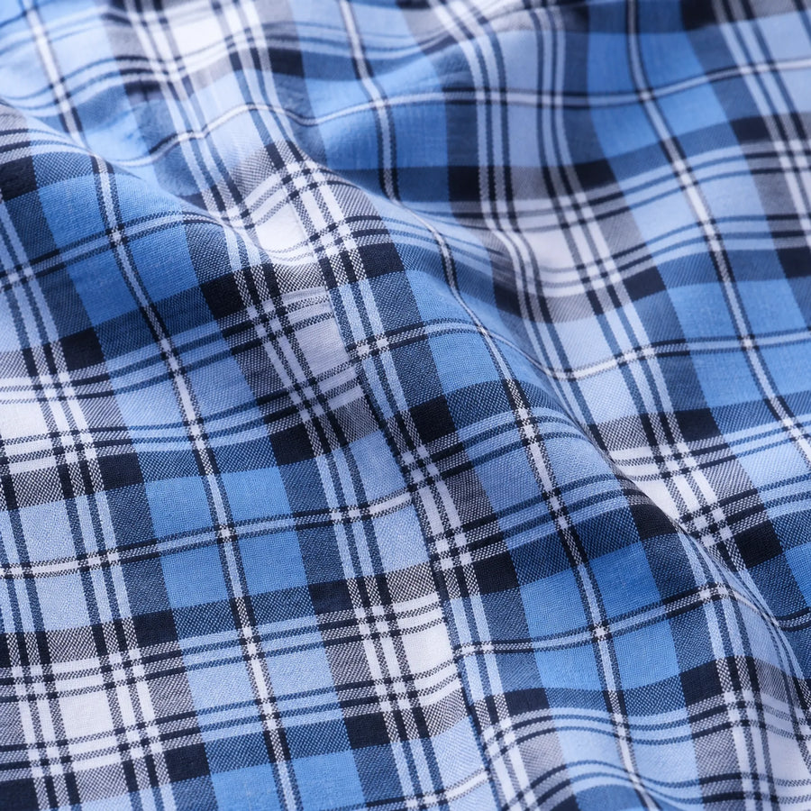 Men’s Check Shirt Short Sleeve Cotton Button Up Plaid Casual Work Shirt M-5XL
