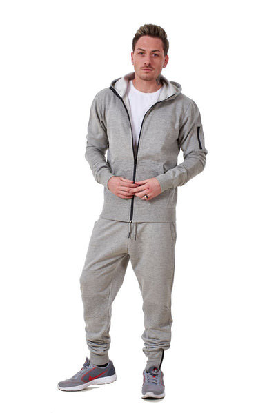 Mens Plain Tracksuit Black Grey Navy