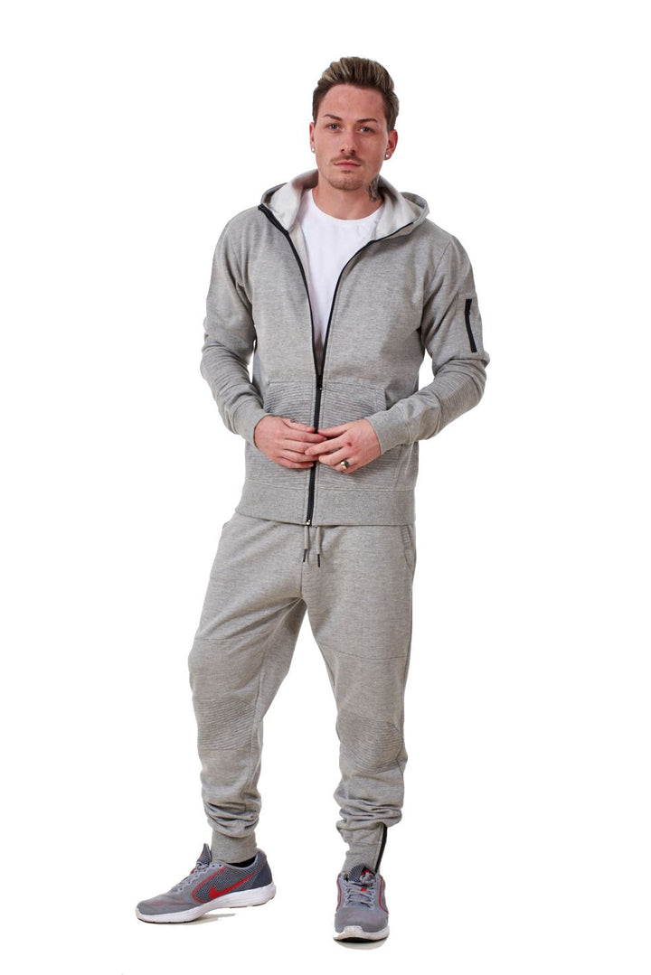 Mens Plain Tracksuit Black Grey Navy