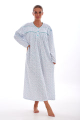 Thermal Cotton Nightdress Long Sleeve