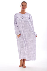 Thermal Cotton Nightdress Long Sleeve