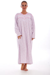 Thermal Cotton Nightdress Long Sleeve