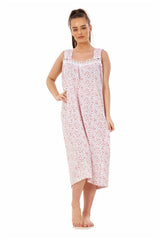 Sleeveless Cotton Nighty Indian Maxi