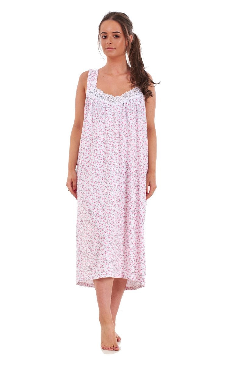 Sleeveless Cotton Nighty Indian Maxi