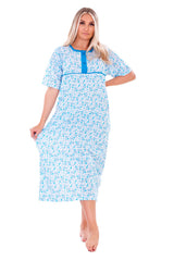 Ladies Thermal Nightdress Winter Floral Warm