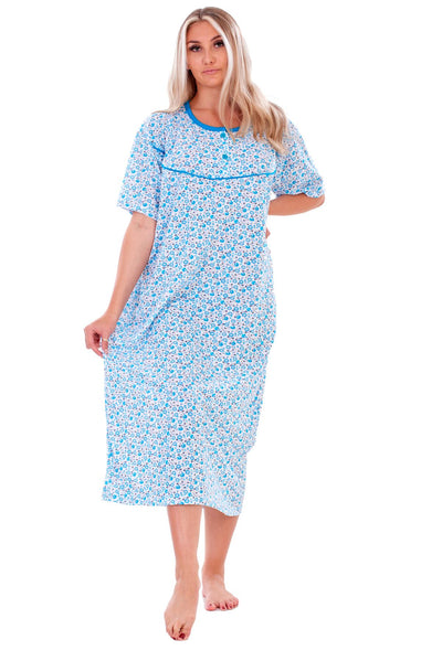 Ladies Thermal Nightdress Winter Floral Warm