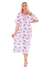 Ladies Thermal Nightdress Winter Floral Warm