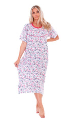 Ladies Thermal Nightdress Winter Floral Warm