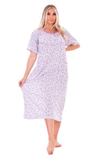 Ladies Thermal Nightdress Winter Floral Warm