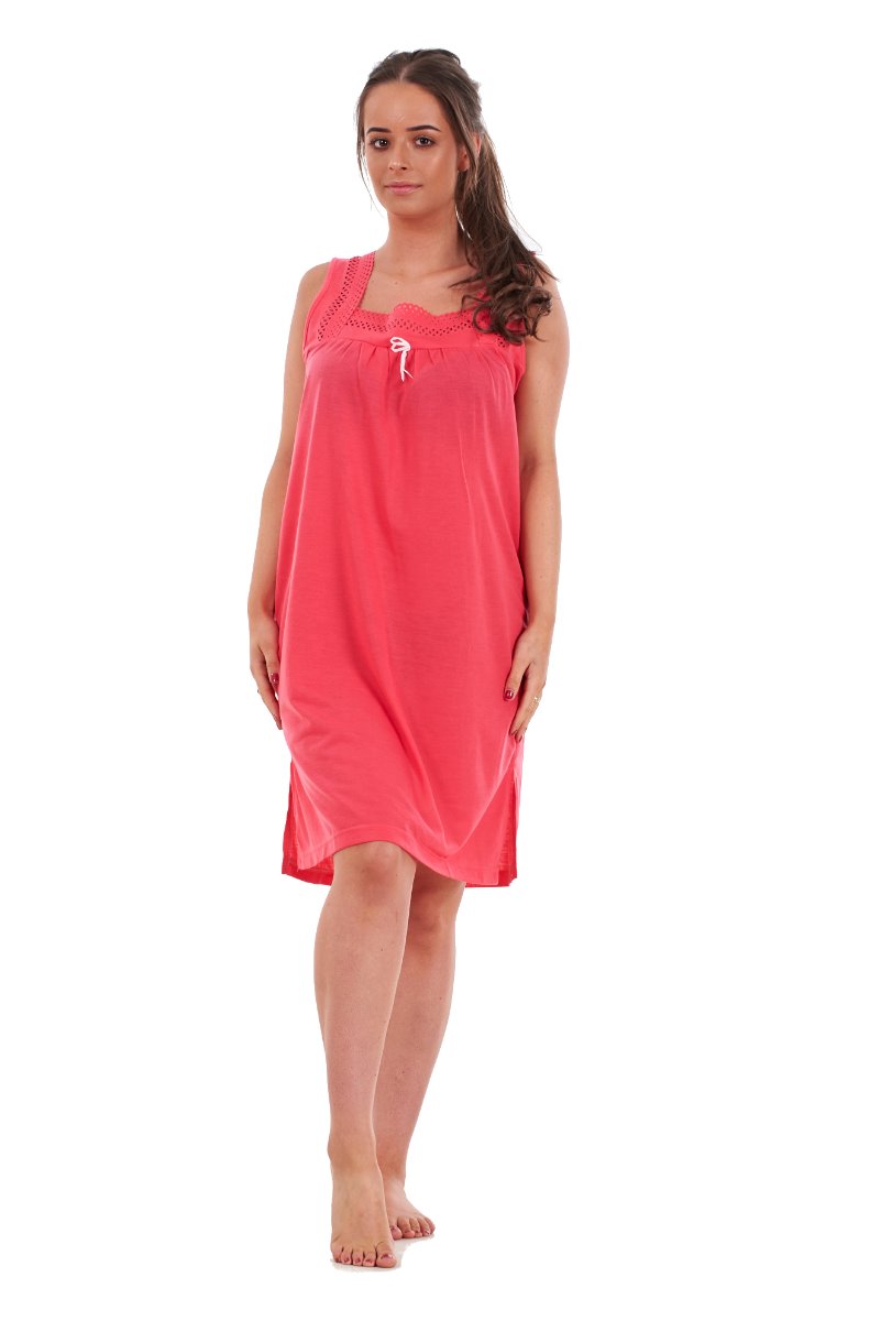 Plain Sleeveless Nightdress Turquoise