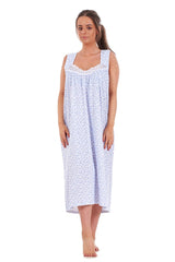 Sleeveless Cotton Nighty Indian Maxi