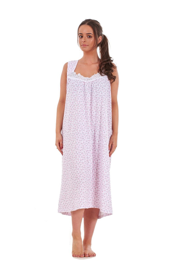 Sleeveless Cotton Nighty Indian Maxi