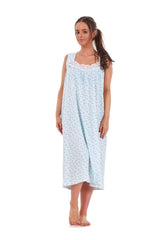 Sleeveless Cotton Nighty Indian Maxi