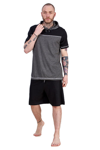 Mens Jersey Pyjama Sets Cotton Hooded