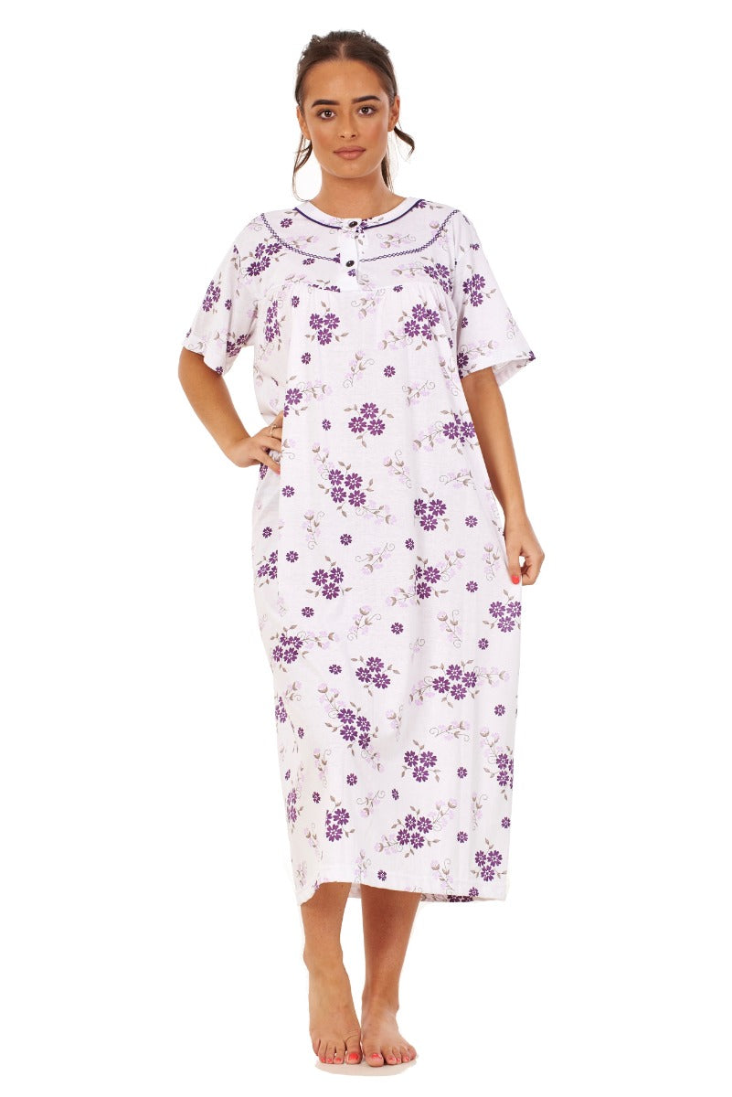 Short Sleeve Cotton Jersey Nightdress