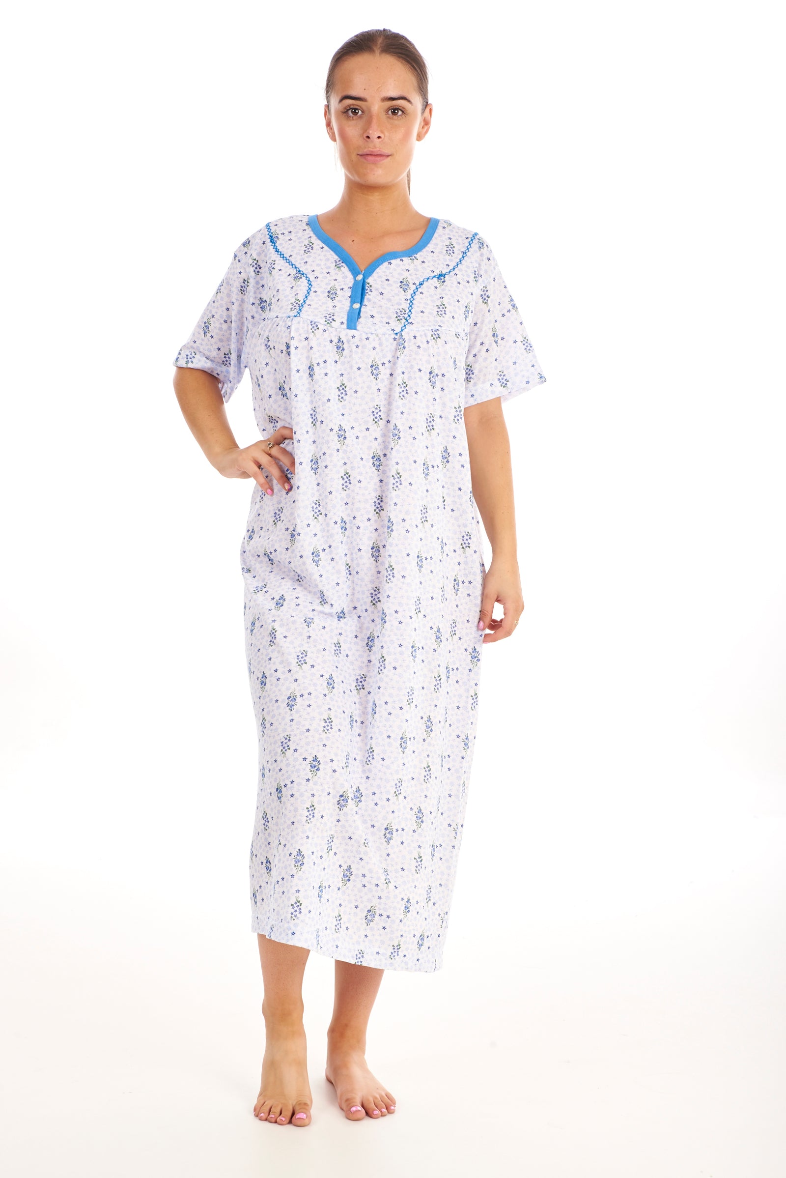 Long Nighties for Ladies Cotton