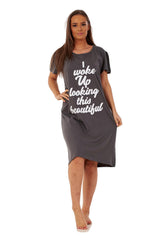 Womens Cotton Nightshirts Printed