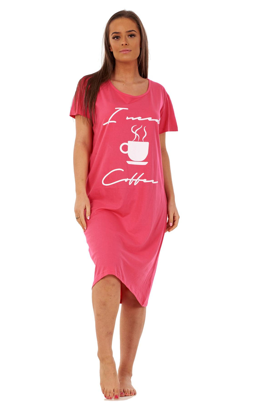 Womens Cotton Nightshirts Printed