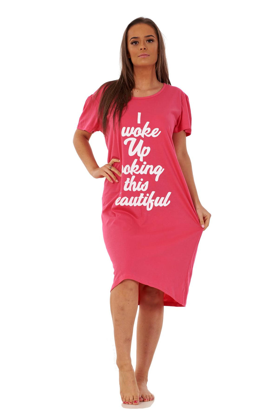 Womens Cotton Nightshirts Printed