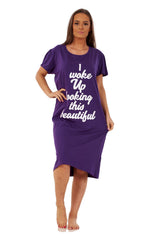 Womens Cotton Nightshirts Printed
