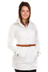 Womens Midi Hooded Windbreaker Jacket