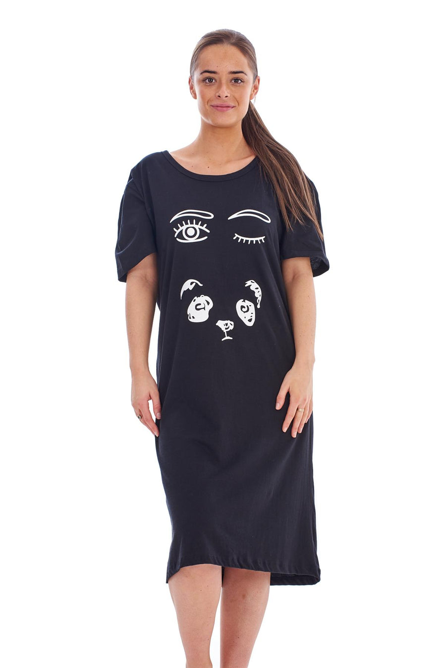 Printed 100% Soft Cotton Nightshirt