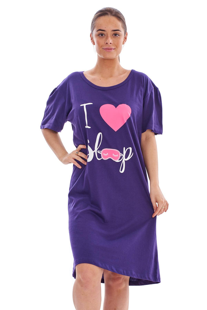 Printed 100% Soft Cotton Nightshirt