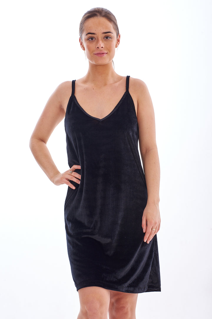 Velvet Cami Top Nightshirt Sleeveless