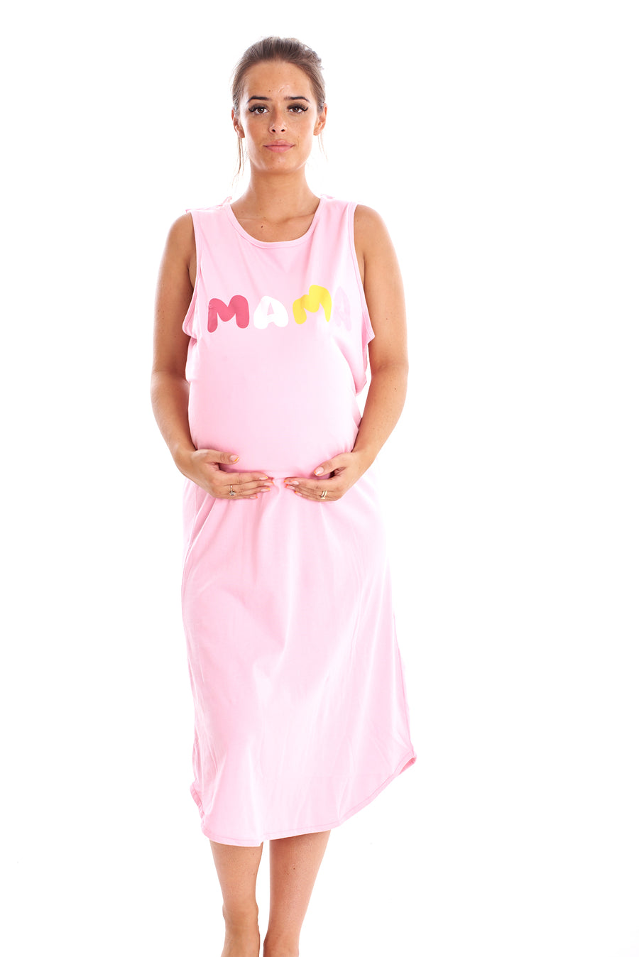 Sleeveless Maternity Nightie Cotton